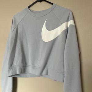 Blue Nike cropped pullover
